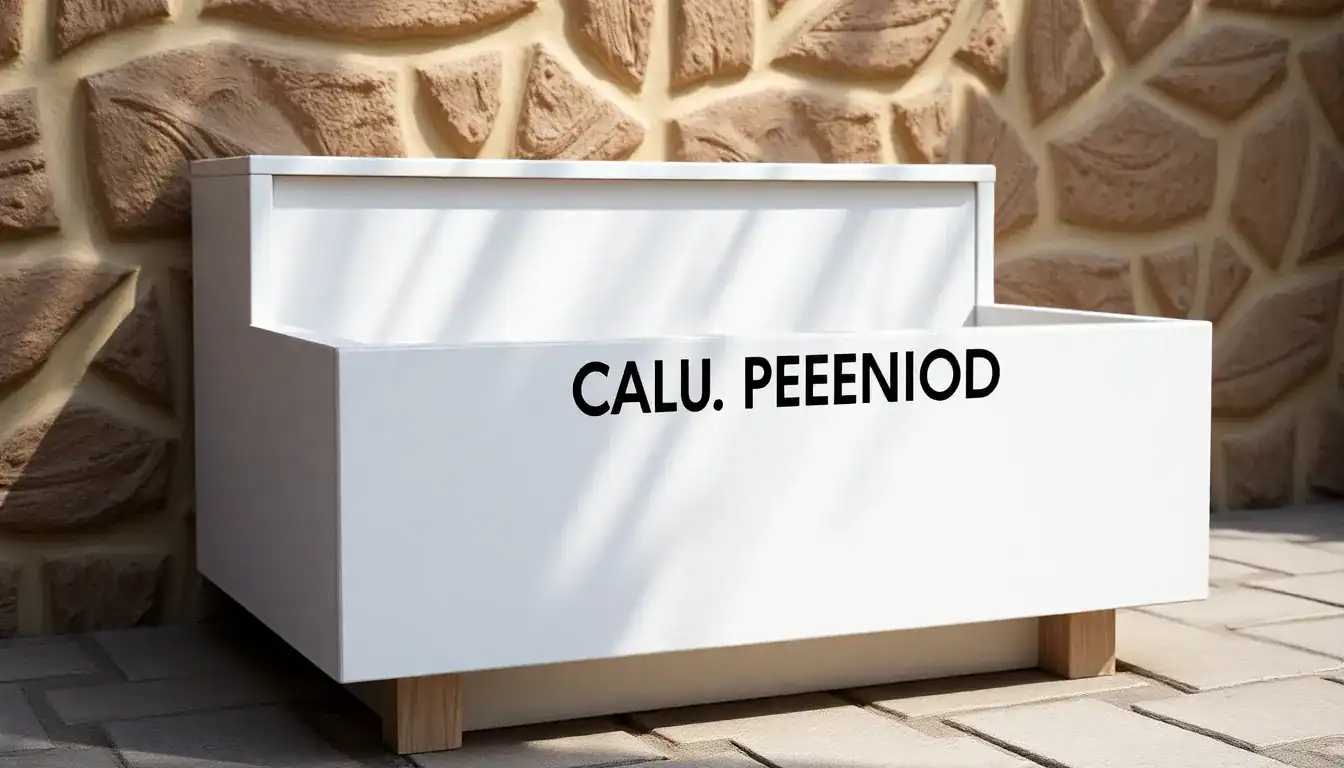 a white box with a lid open