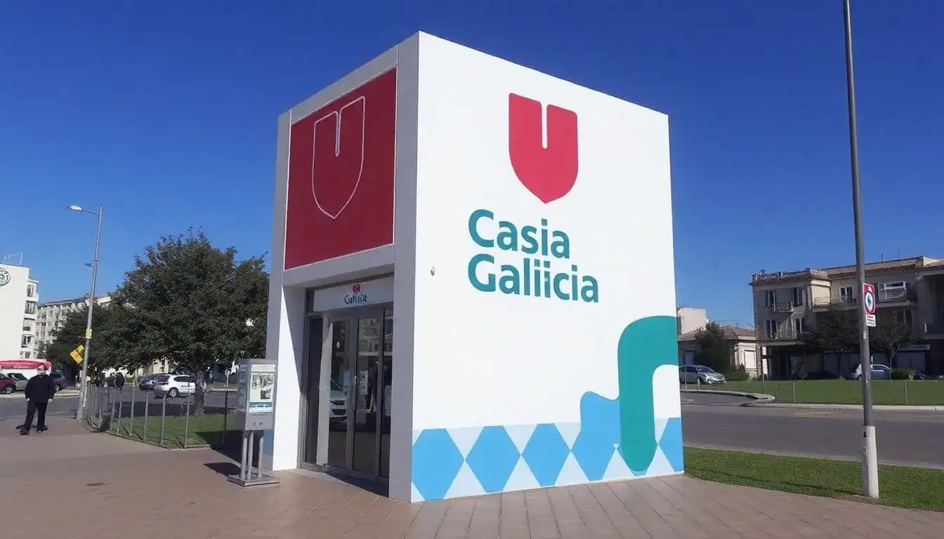 a building with a sign on the side