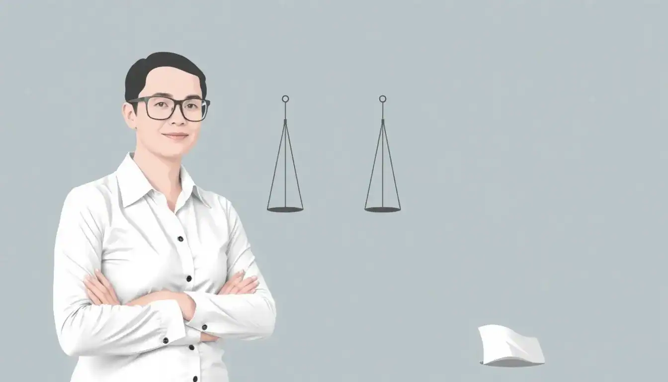 a woman with her arms crossed