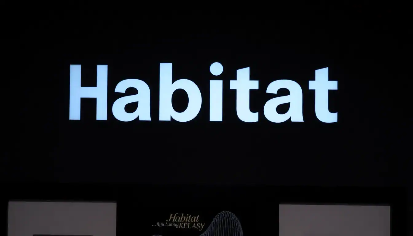 a sign with white letters on it